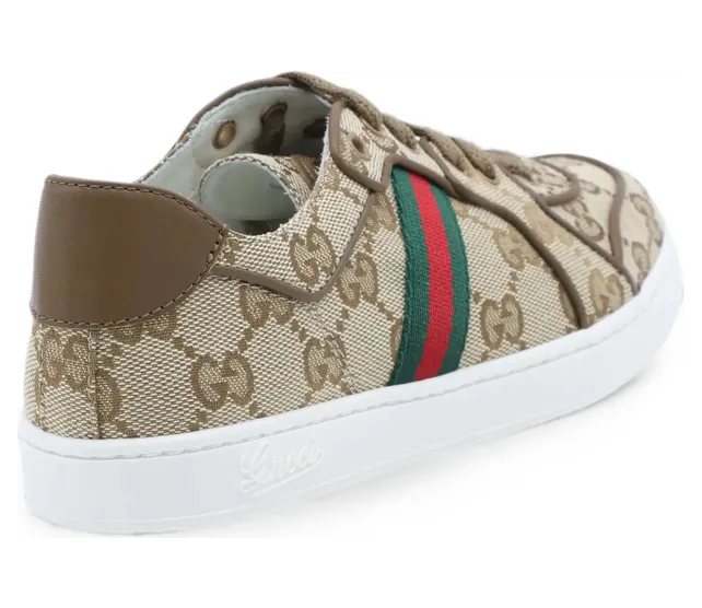 Gucci GG Supreme Web-stripe “Neutrals/Brown” (873450 FAF5F 9644) (2)