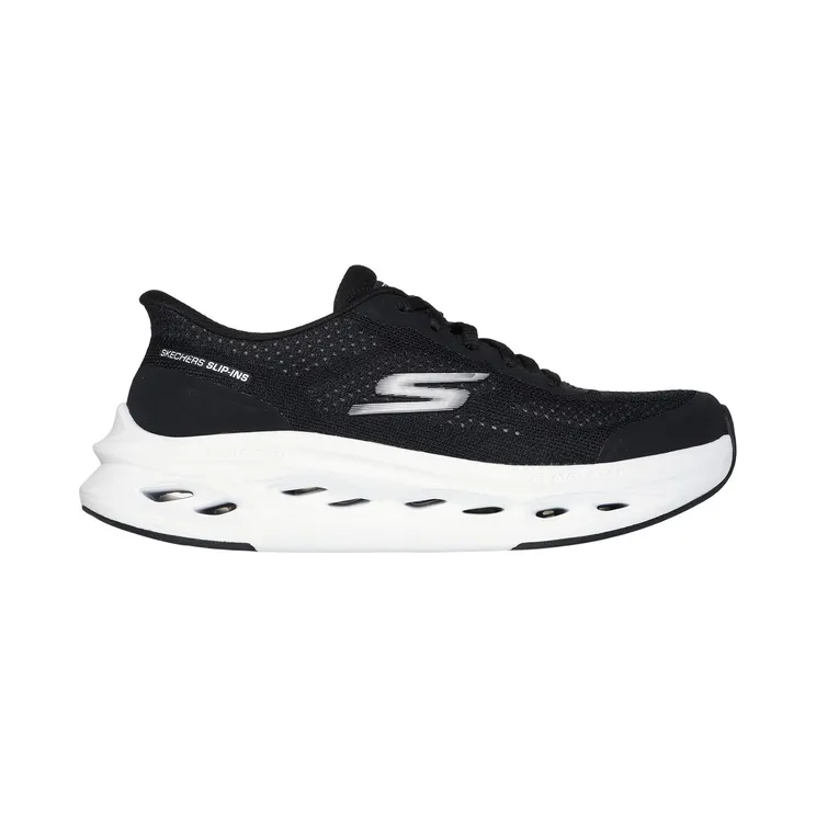 Skechers Slip-ins: Max Cushioning Glide-Step “Hartford Black / White” (129403BKW)