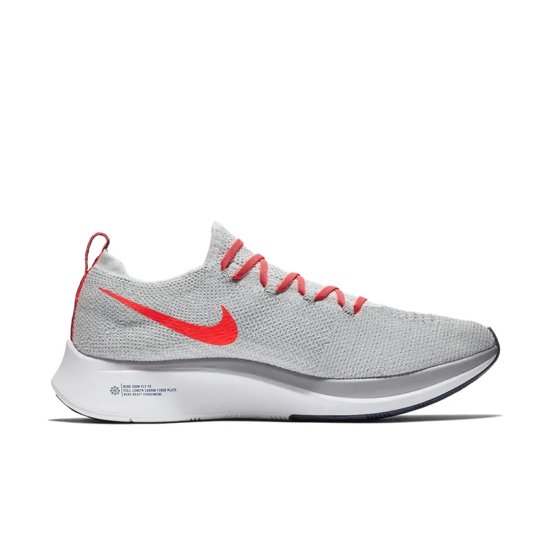 Nike Zoom Fly Flyknit Pure Platinum Bright Crimson Pure Platinum/Bright Crimson (AR4561-044)