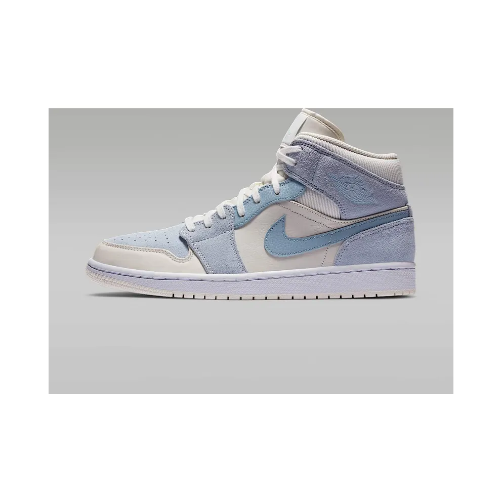 Jordan 1 Mid Mixed Textures Blue Sail/Blue (DA4666-100)