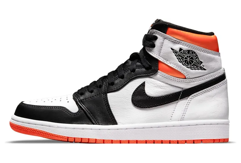 Air Jordan 1 High “Electro Orange” (555088-180): luider op de foto dan aan je voet
