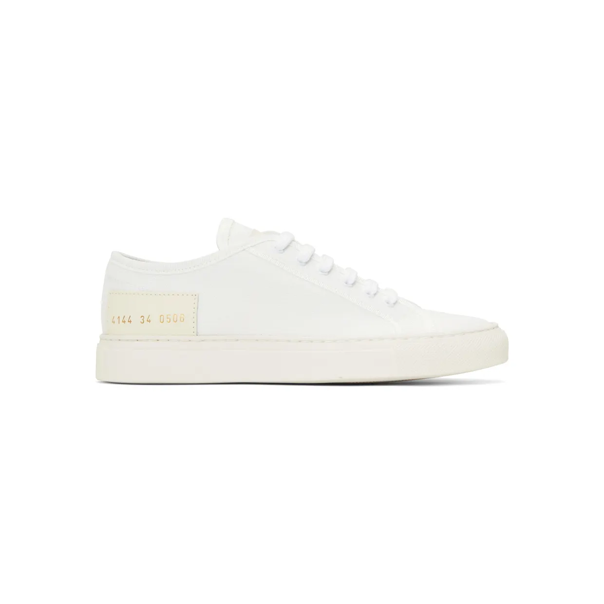 Common Projects White & Off-White Tournament Low Sneakers (4144)