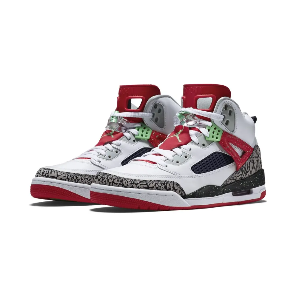 Jordan Spizike Poision Green White/Light Poison Green-University Red-Cool Grey (315371-132)