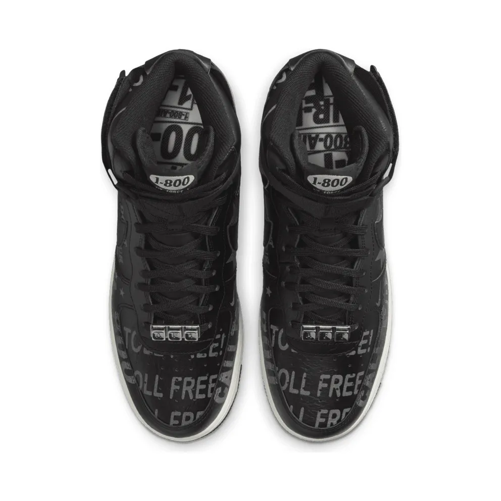 Nike Air Force 1 High Toll Free Black/Black-Sail-Vast Grey (CU1414-001)