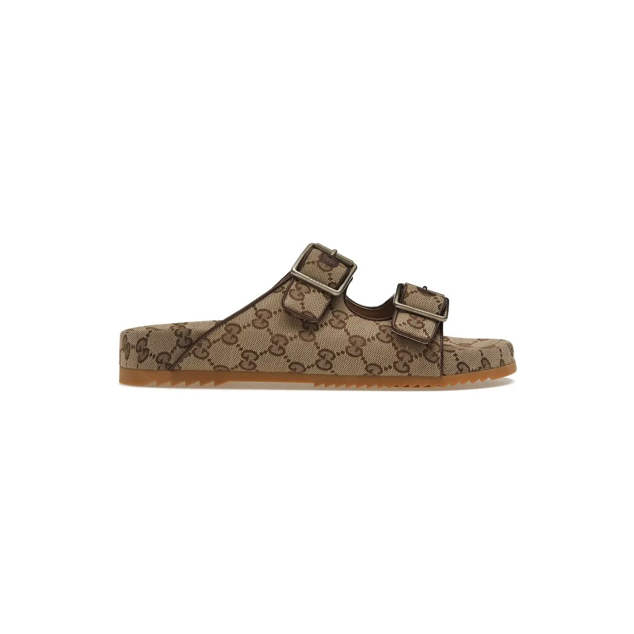 Gucci Strap Slide Sandal Beige Canvas (658020 2HK60 9791)