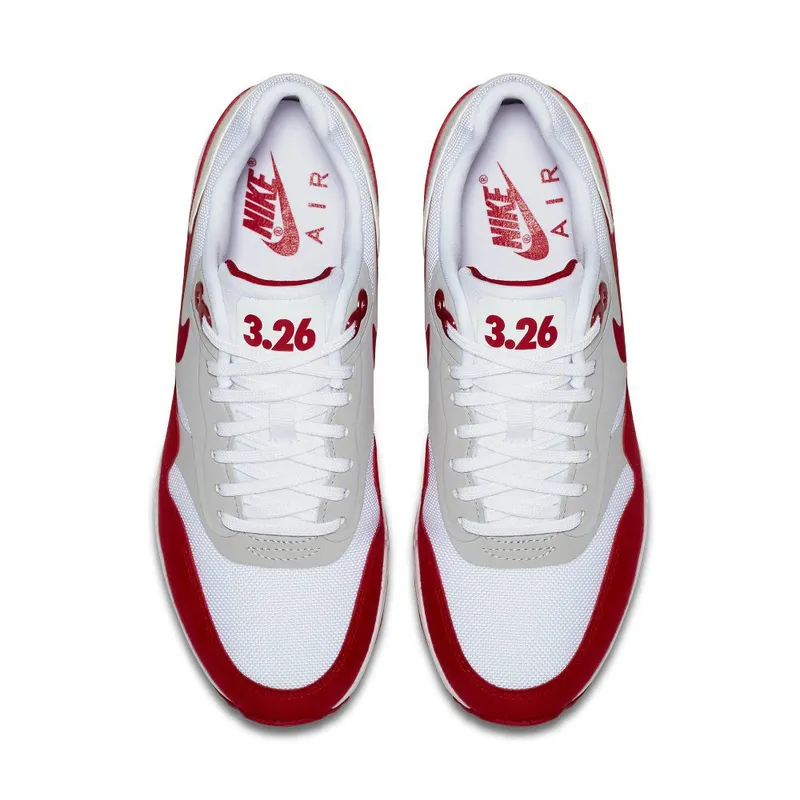 Nike Air Max 1 Ultra Air Max Day Red 2017 (W) White/University Red-Neutral Grey-Black (908489-101)