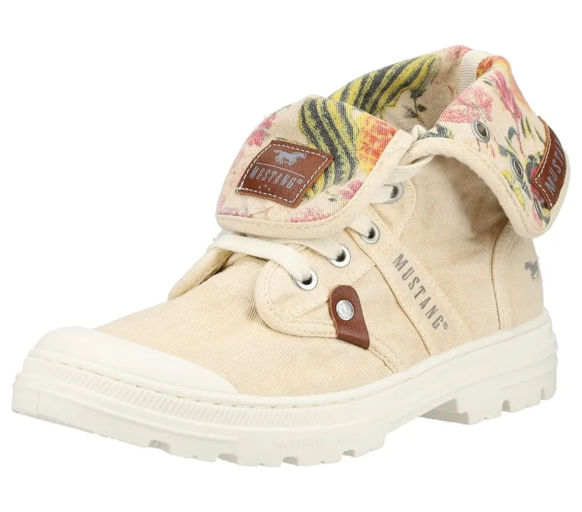mustang sneaker Lichtbeige / Zwart / Wit (26M0742007OFFWHITEMULTI)