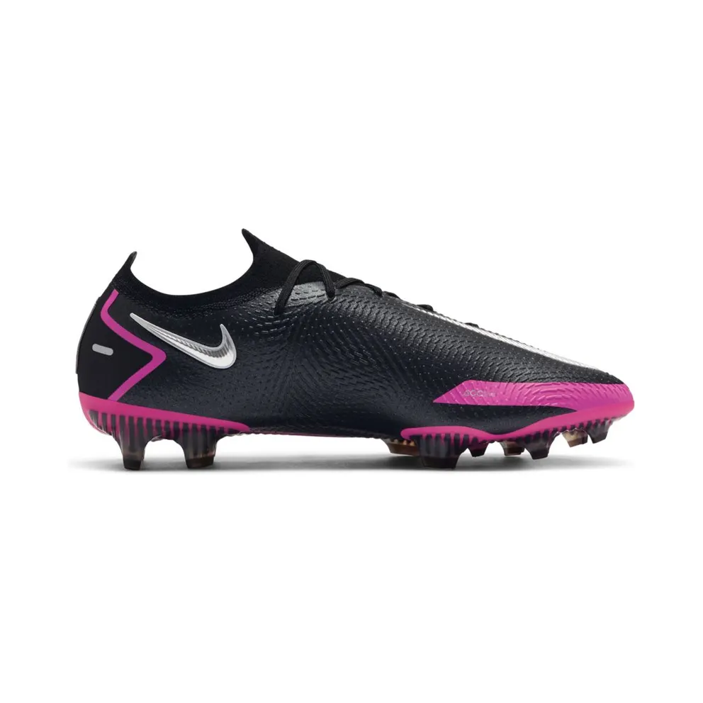 Nike Phantom GT Elite FG Black Pink Blast Black/Pink Blast-Metallic Silver (CK8439-006)