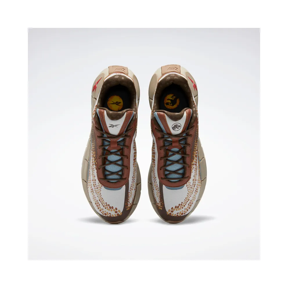Reebok Jurassic World Zig Kinetica 2.5 Stark Grey / Peat / Grizzly Brown (HQ6263)