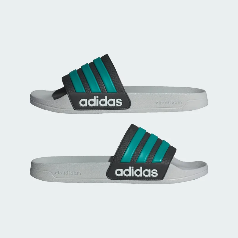 Adidas adilette Shower Slides Grey / Pure Teal / Grey Two (JR0668)