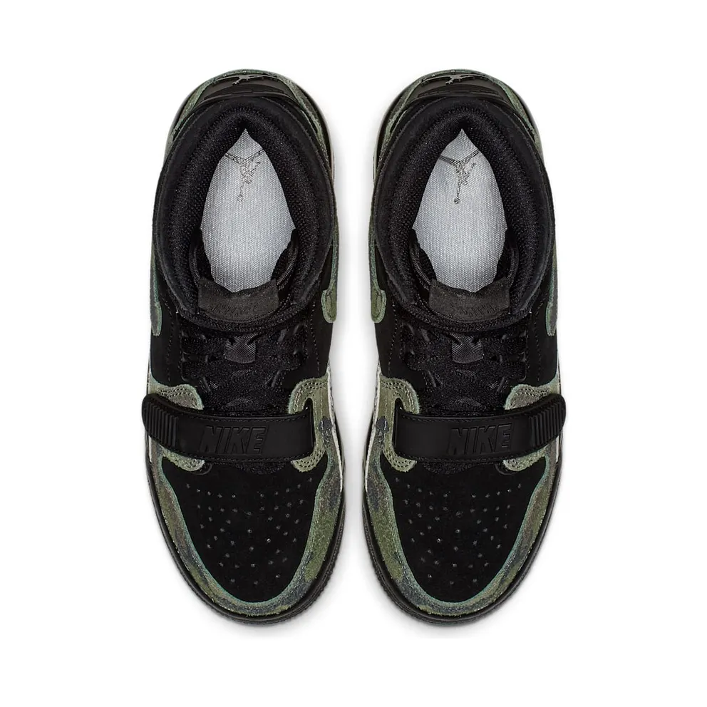 Jordan Legacy 312 Black Camo Green (GS) Black/Camo Green-Volt (AT4040-003)