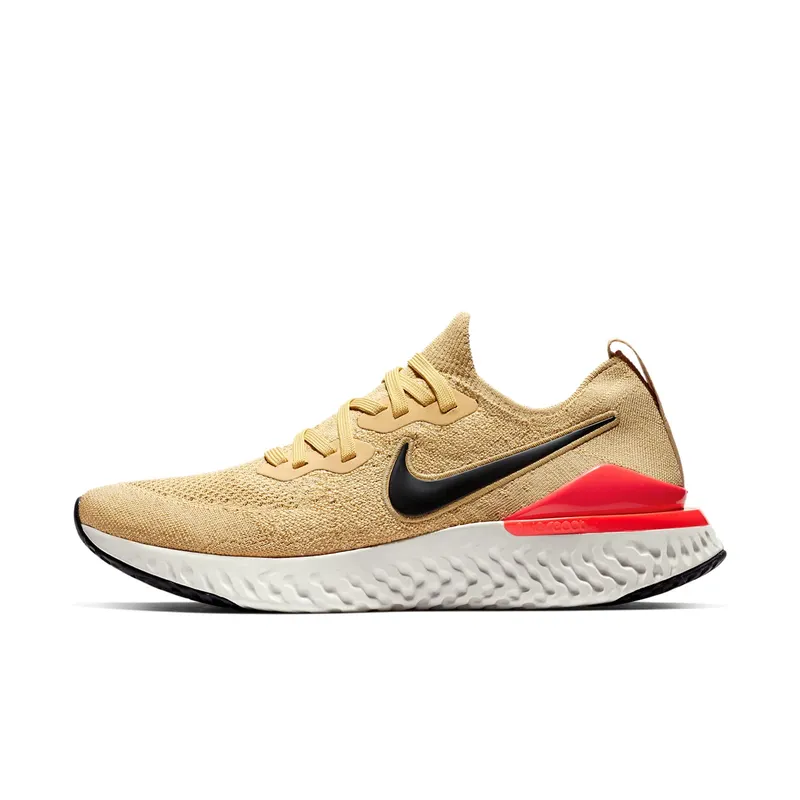 Nike Epic React Flyknit 2 Club Gold Black Red Orbit Club Gold/Black-Red Orbit-Metallic Gold (BQ8928-700)