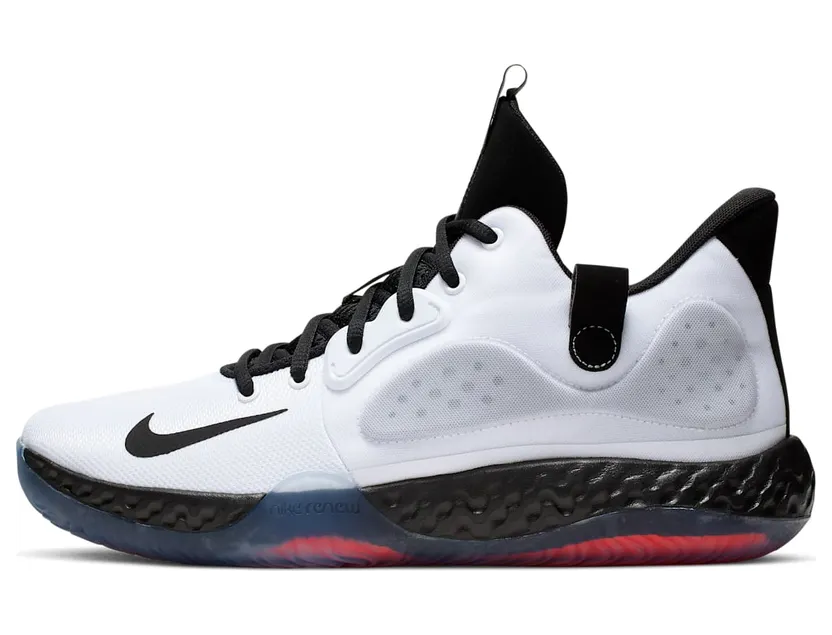 Nike KD Trey 5 VII White Bright Crimson Black (AT1200-100/AT1198-100)