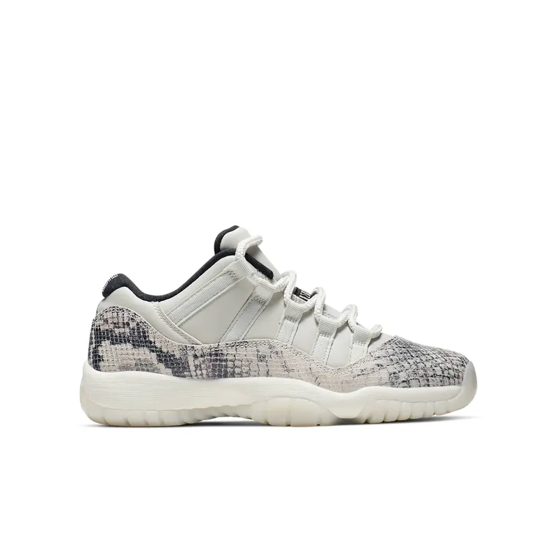 Jordan 11 Retro Low Snake Light Bone (GS) Light Bone/Smoke Grey-White-Black (CD6847-002)