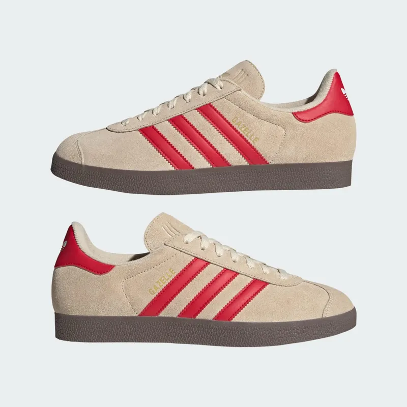 Adidas Gazelle Sand Strata / Better Scarlet / Cloud White (JH5393)
