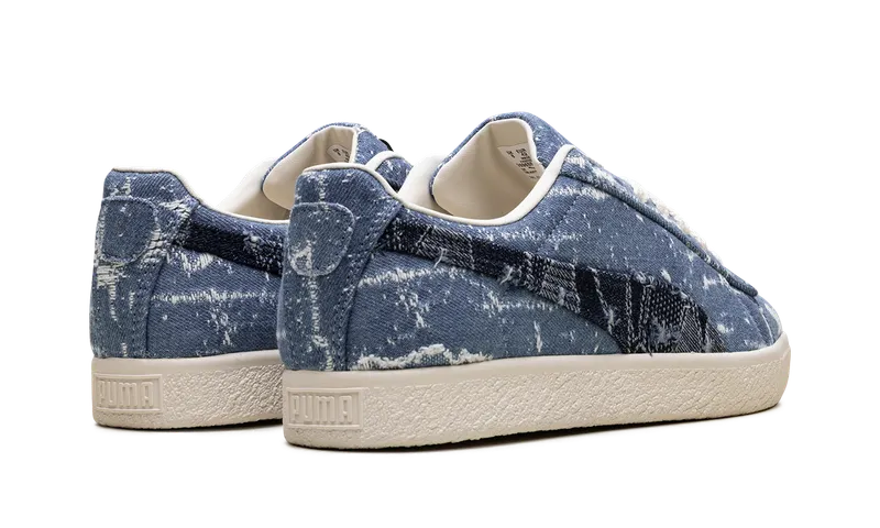 Puma Clyde “Faded Denim Frosted Ivory” (399655-01)