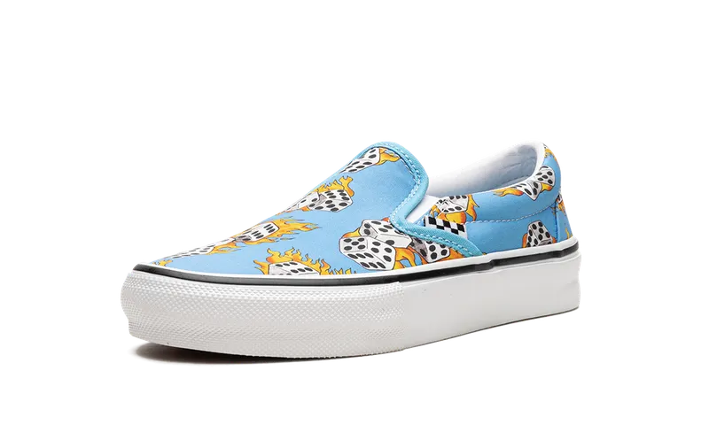 Vans Skate Slip-On “Blue Flame Dice” (VN0A5FCABM6)