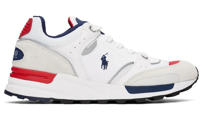 Polo Ralph Lauren White Trackster 200 Sneakers (809846186001)