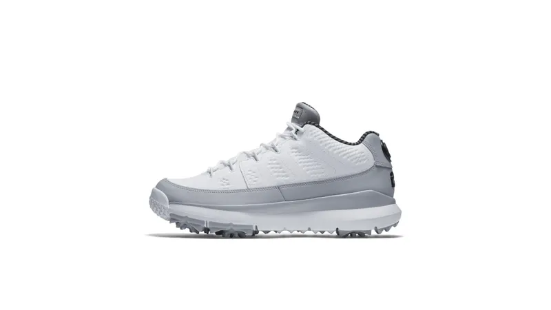 Jordan 9 Retro Golf Cleat Wolf Grey White/Black-Wolf Grey (833798-103)