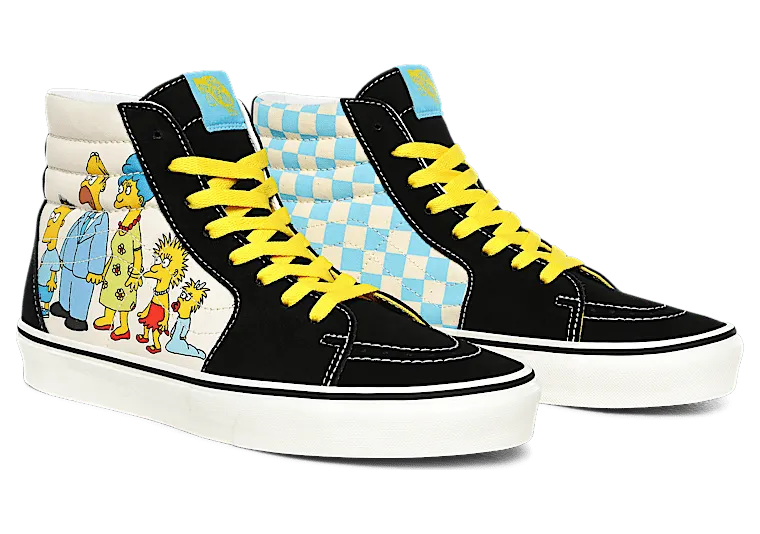 Vans The Simpsons x Sk8-Hi ‘Simpsons Family 1987-2020’ Black (VN0A4BV617E)