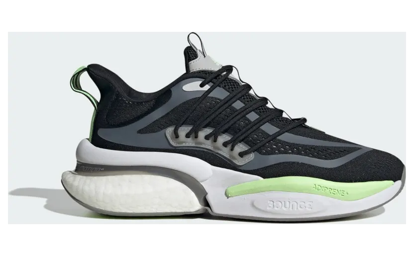 adidas Alphaboost V1 Core Black / Charcoal Solid Grey / Green Spark (IG3628)