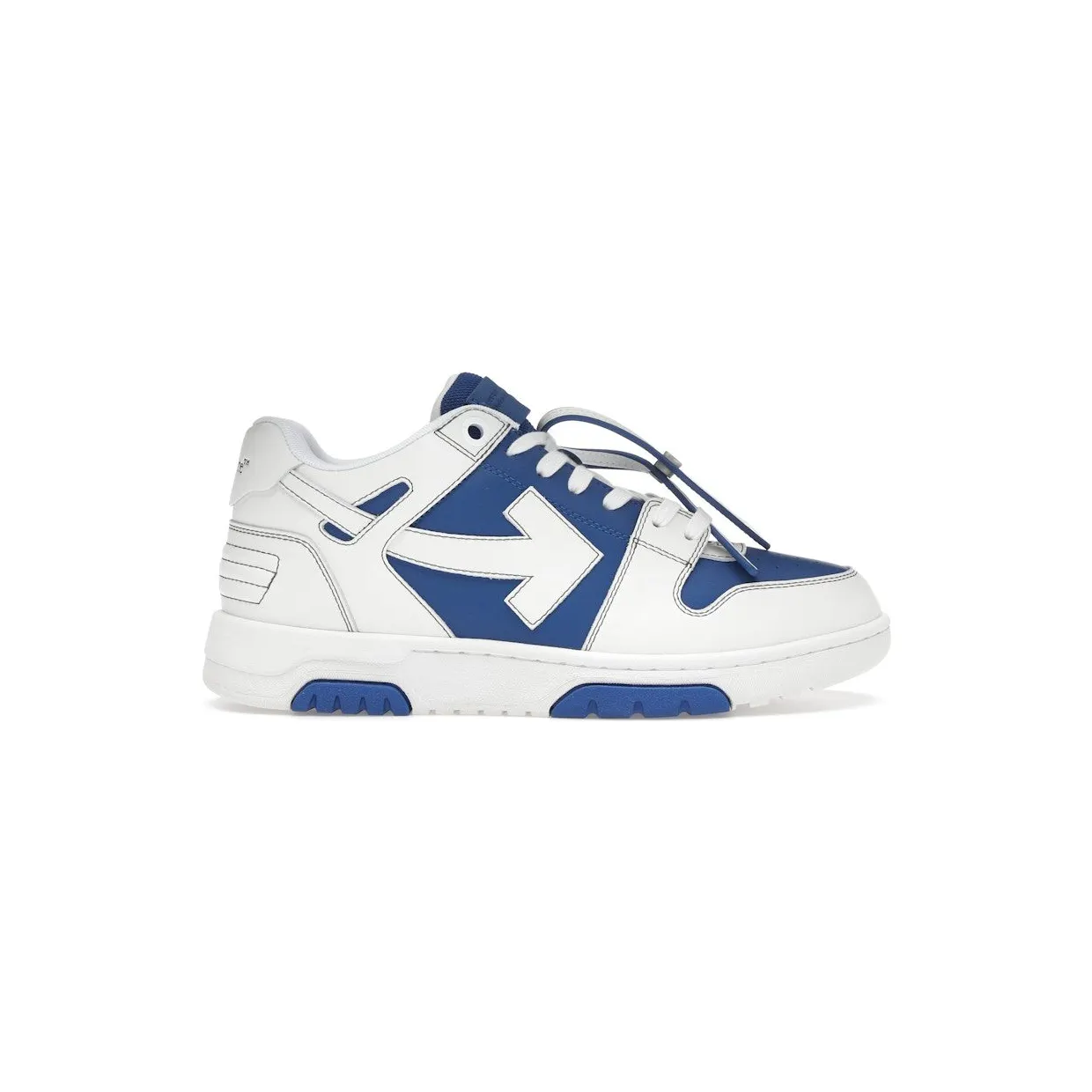 OFF-WHITE Out Of Office OOO Low Tops White Dark Blue (OMIA189F24LEA004 4501)