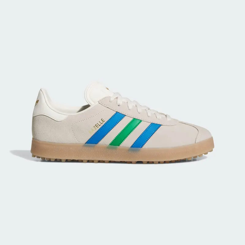 adidas Gazelle Spikeless Golf Chalk White Green Blue Bird (JI4165)
