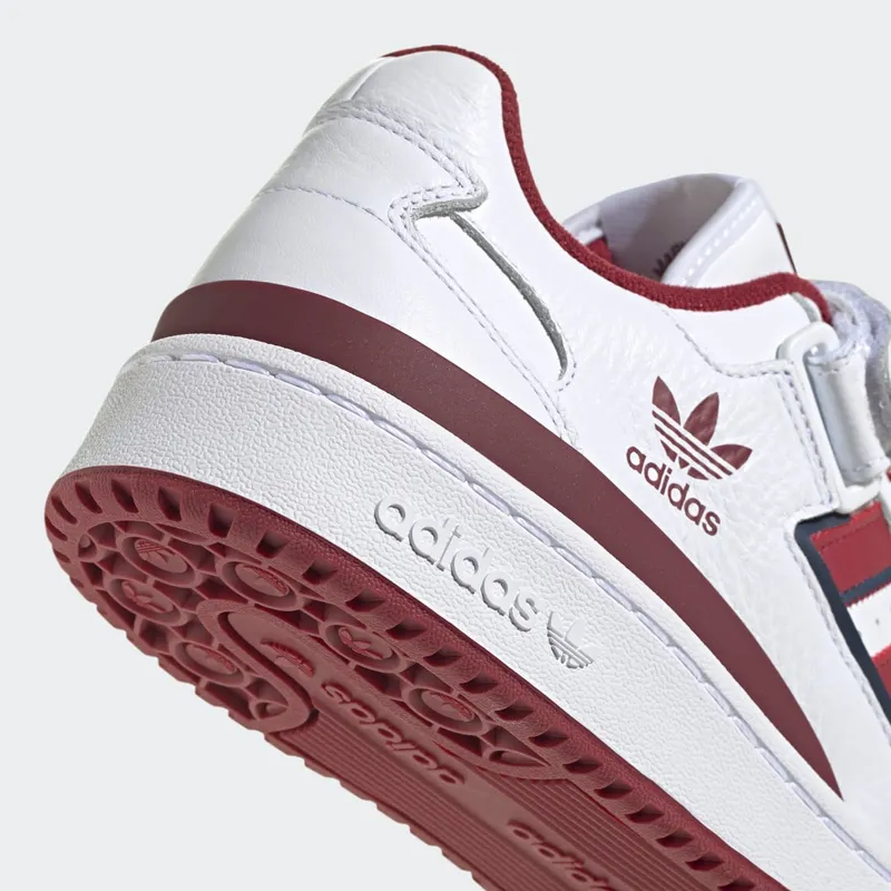 Adidas Forum Low Cloud White / Collegiate Burgundy / Collegiate Navy (GV6735)