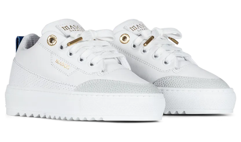 Mason Garments Kids – Torino Leather White Weiß (B-SS21-29A)