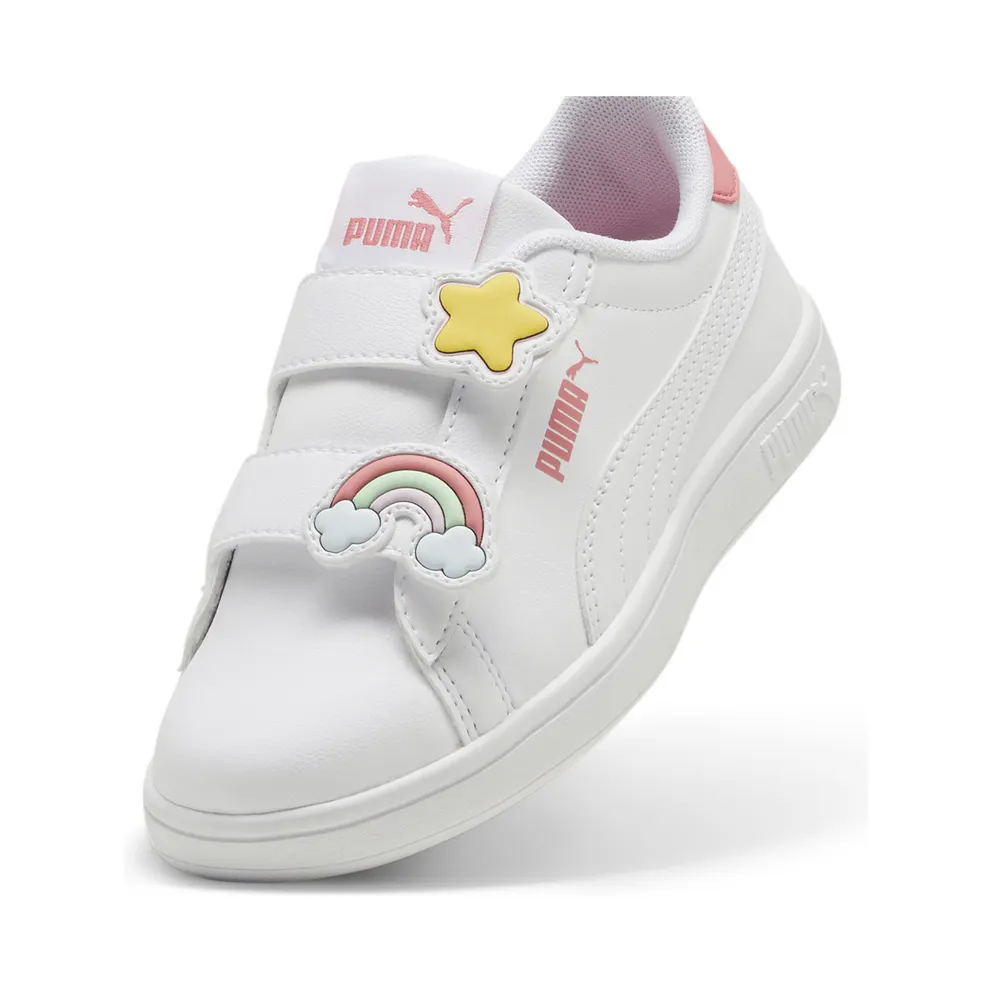 Puma Smash 3.0 Badges “Puma White / Passionfruit” (397286_01)