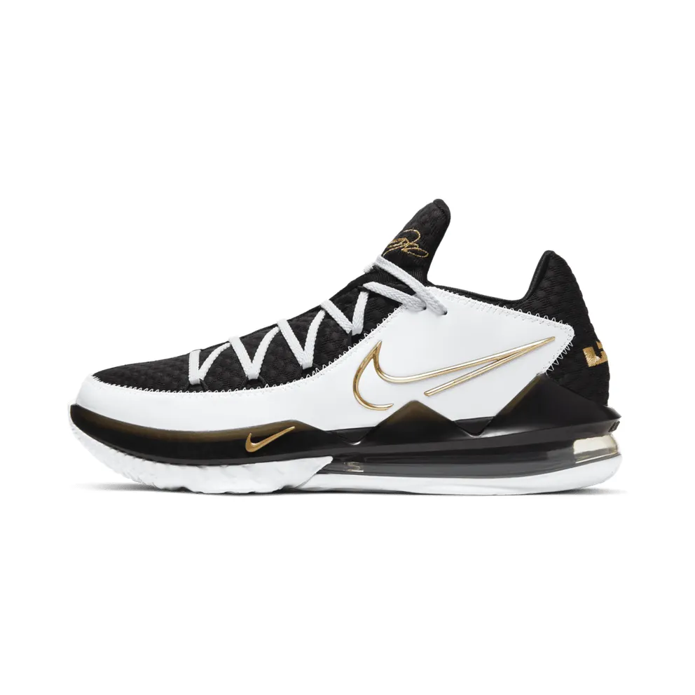 Nike LeBron 17 Low White Metallic Gold White/Metallic Gold-Black (CD5007-101)