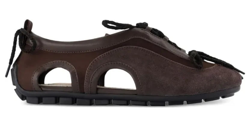 Simone Rocha Uitgesneden ballerina’s “Brown” (BPT10B0755)
