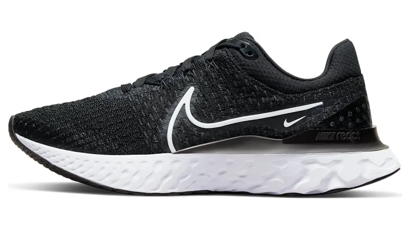 Nike React Infinity Run Flyknit 3 voor dames (straat) Zwart (DD3024-001)