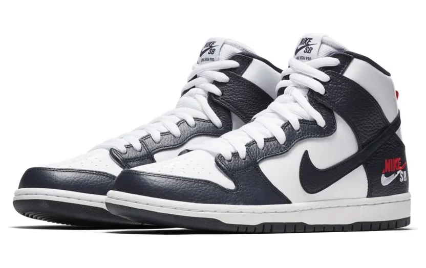 Nike SB Zoom Dunk High PRO OBSIDIAN/OBSIDIAN-White-UNIVERSITY Red (854851-441)
