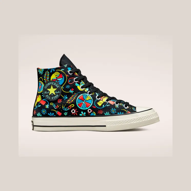 Converse Chuck 70 Peace & Unity Black/poppy Glow/lime Twist (172259C)