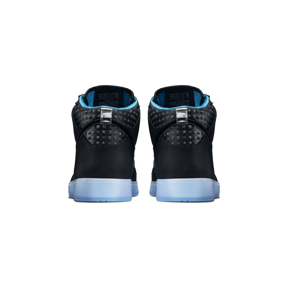 Nike Dunk High All-Star Game (2015) Black/Black-Hyper Jade (744309-001)