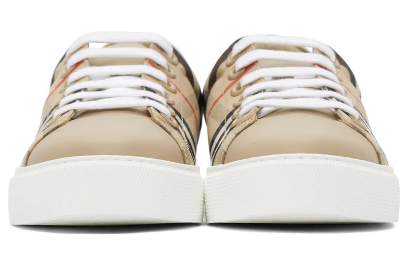 Burberry Beige Vintage Check Albridge Sneakers (8038866) (2)
