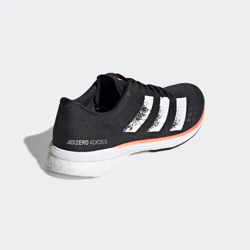 Adidas Adizero Adios 5 ‘Signal Coral’ Core Black/Cloud White/Signal Coral (EE4301)