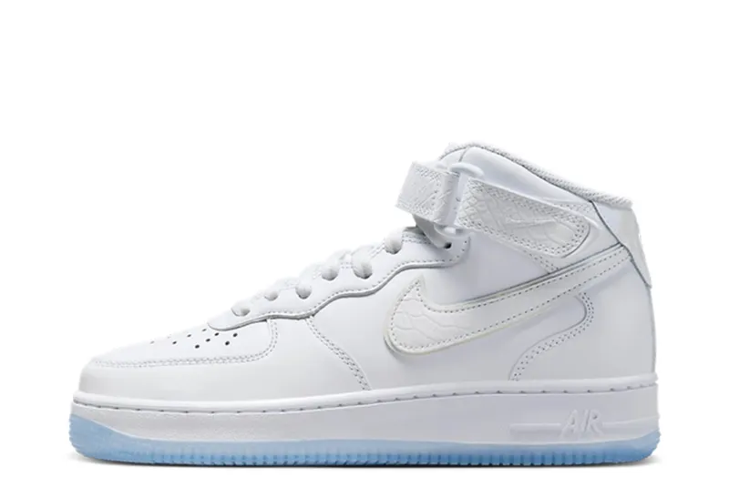 Nike Air Force 1 Mid White Snakeskin Ice (FN4274-100)