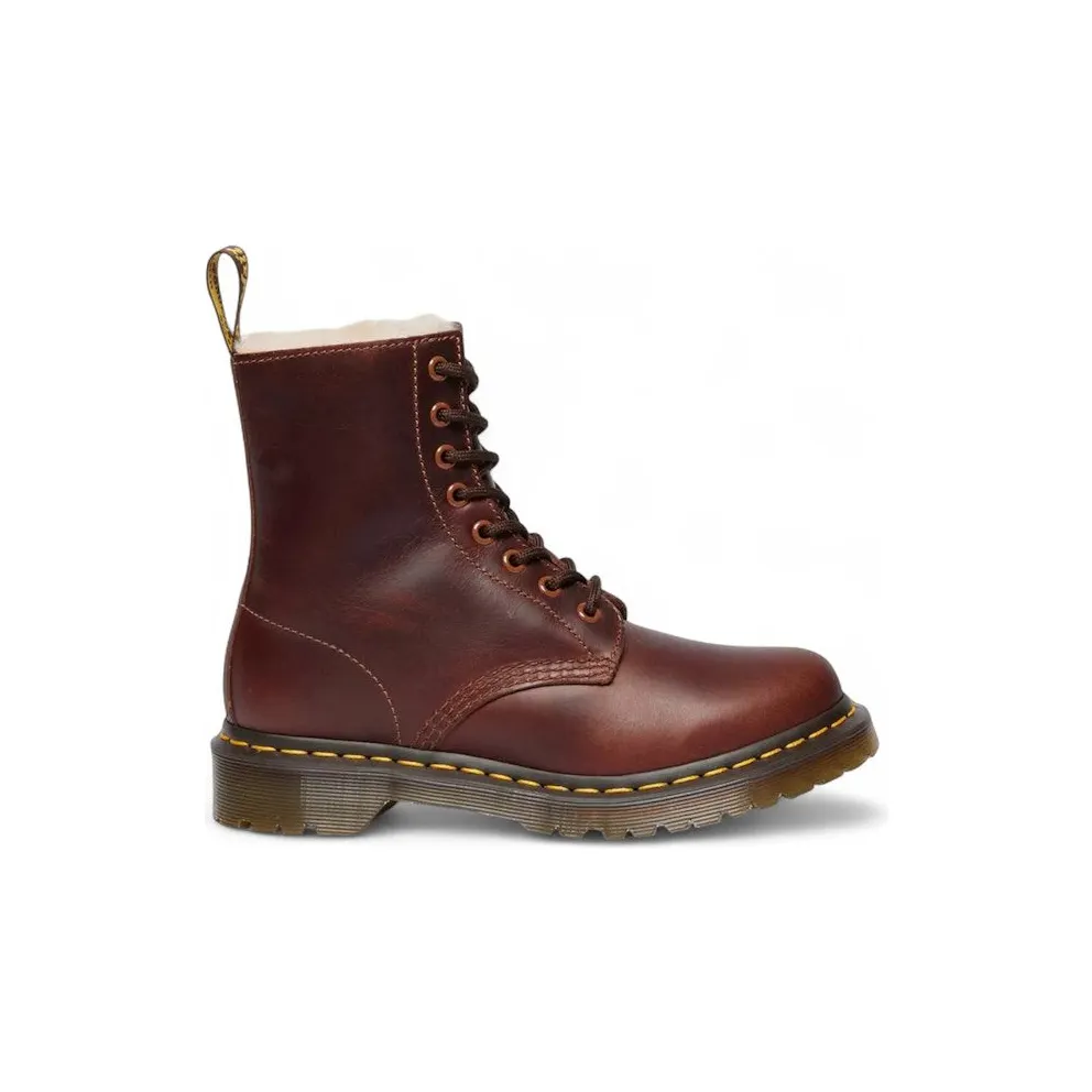 Dr. Martens 1460 Serena Orleans Faux Fur Lined Lace Up Boot Butterscotch (23912243)