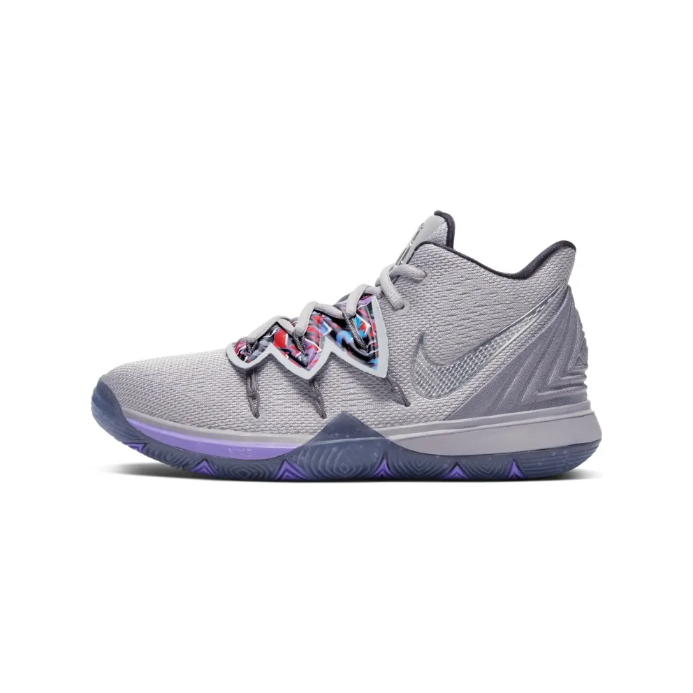 Nike Kyrie 5 Graffiti (GS) Atmosphere Grey/Metallic Silver (AQ2456-001)