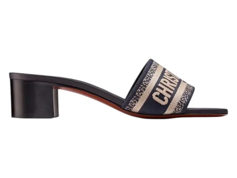 Dior Dway Slide Slides Blue Black (KCQ244ERC_S56B)
