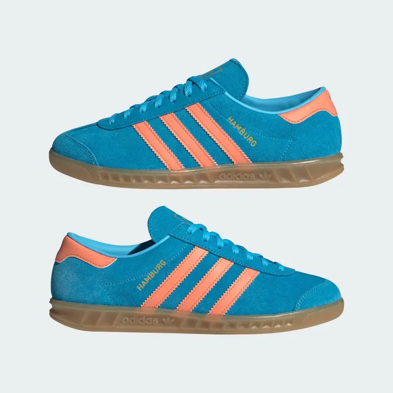 Adidas Hamburg Sky Rush / Semi Coral / Gold Metallic (JS0682)