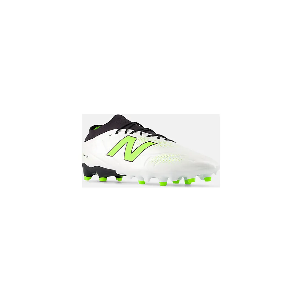 NEW BALANCE TEKELA TEAM LOW LACED FG V5 “White / Black / Pixel Green” (ST3FSP5)