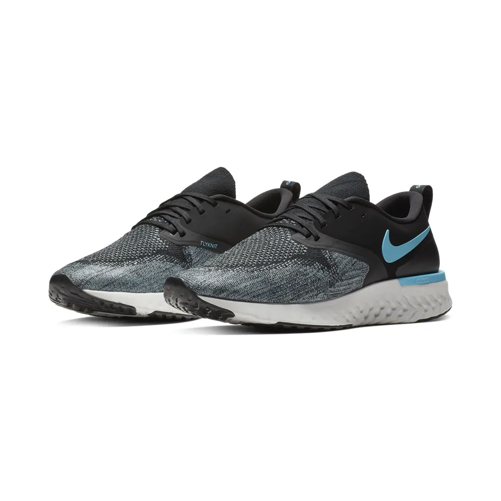 Nike Odyssey React Flyknit 2 Black Aviator Grey Black Aviator Grey Platinum Tint Blue Fury (AH1015-002)