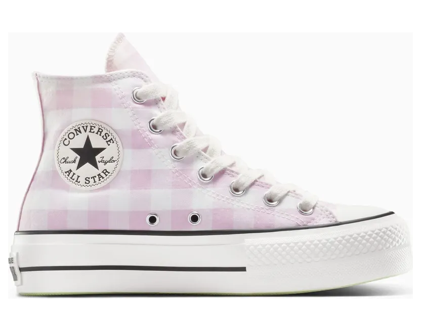 Converse Chuck Taylor All Star Lift Platform Gingham Vintage White/Summit Pink (A13663C)