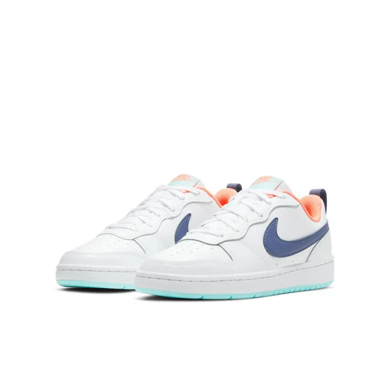 Nike Court Borough Low 2 White Navy (GS) (BQ5448-112)