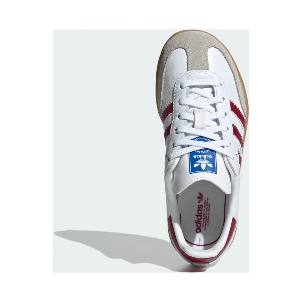 adidas Samba OG Kids Cloud White / Collegiate Burgundy / Gum (IE1333)