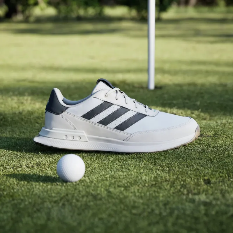 adidas S2G 24 Leather Spikeless Golf Cloud White Carbon Chalk White (JI4171)