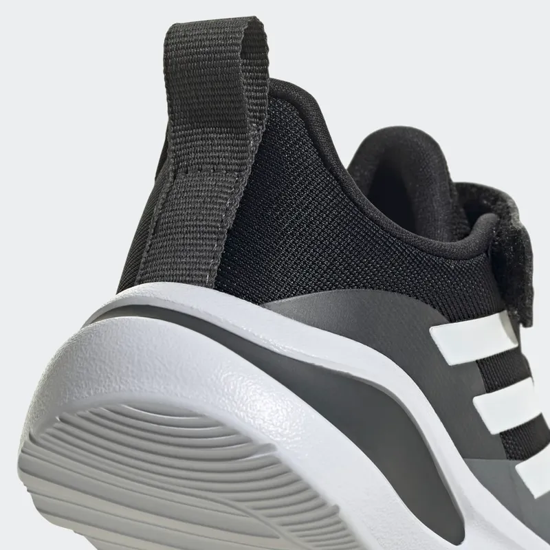 Adidas FortaRun Elastic Lace Top Strap Running Shoes Core Black / Cloud White / Grey Six (FZ5499)